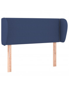 Testiera ad Orecchio Blu 103x23x78/88cm in Tessuto 2