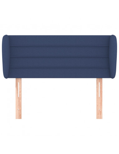 Testiera ad Orecchio Blu 103x23x78/88cm in Tessuto