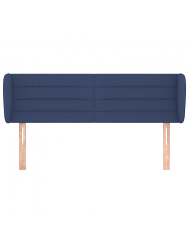 Testiera ad Orecchio Blu 147x23x78/88cm in Tessuto