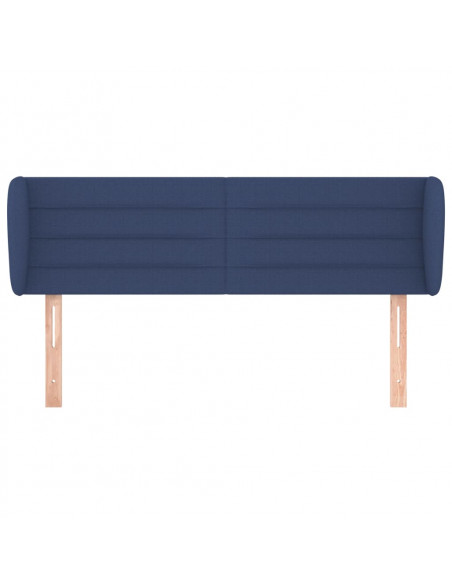 Testiera ad Orecchio Blu 147x23x78/88cm in Tessuto