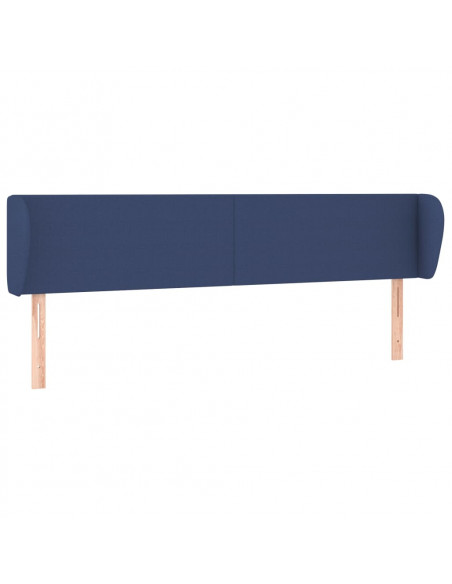 Testiera ad Orecchio Blu 203x23x78/88cm in Tessuto