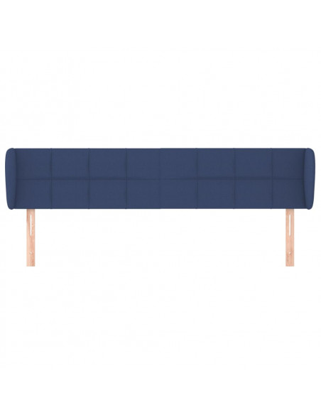 Testiera ad Orecchio Blu 183x23x78/88 cm in Tessuto