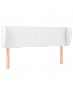 Testiera ad Orecchio Bianca 147x23x78/88 cm in Similpelle 2