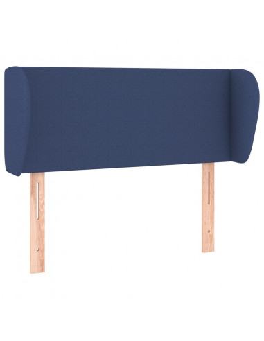 Testiera ad Orecchio Blu 93x23x78/88 cm in Tessuto