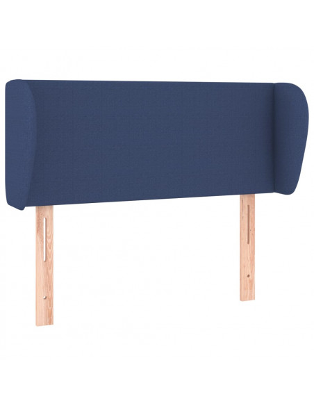 Testiera ad Orecchio Blu 93x23x78/88 cm in Tessuto