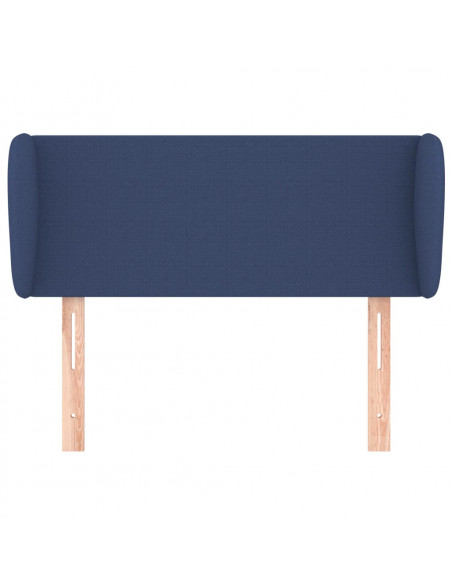 Testiera ad Orecchio Blu 93x23x78/88 cm in Tessuto