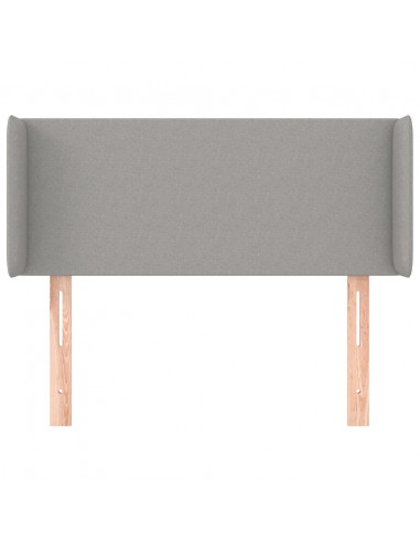 Testiera ad Orecchio Grigio Chiaro 83x16x78/88 cm in Tessuto