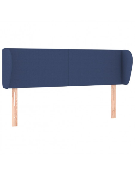 Testiera ad Orecchio Blu 147x23x78/88cm in Tessuto