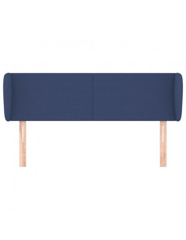 Testiera ad Orecchio Blu 147x23x78/88cm in Tessuto