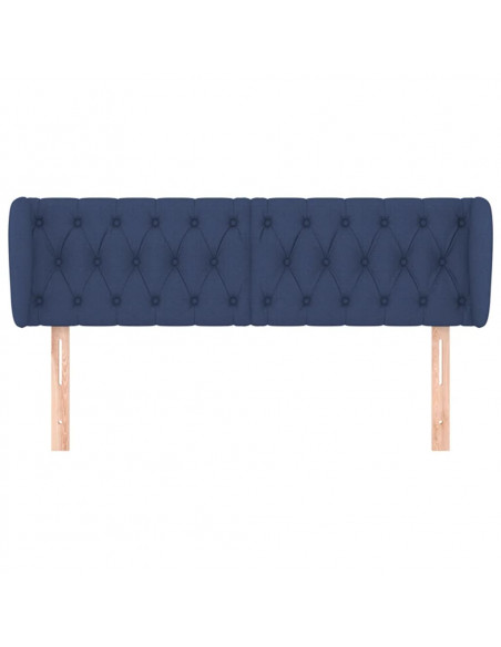 Testiera ad Orecchio Blu 163x23x78/88cm in Tessuto