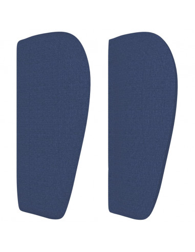 Testiera ad Orecchio Blu 163x23x78/88cm in Tessuto