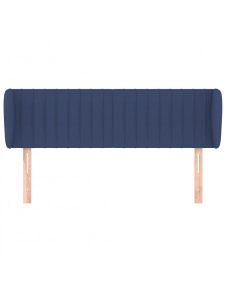 Testiera ad Orecchio Blu 147x23x78/88cm in Tessuto