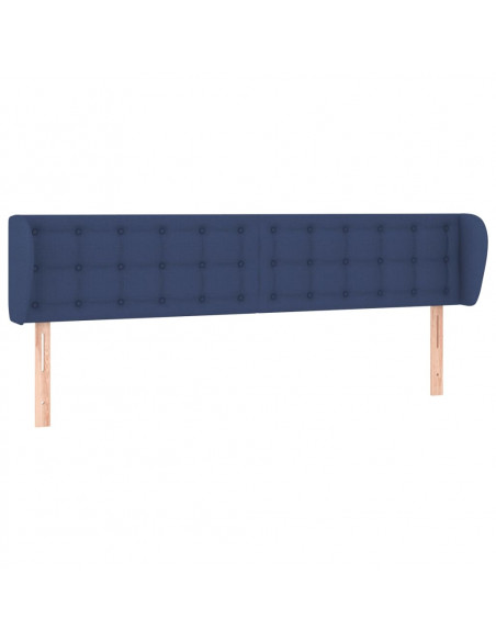 Testiera ad Orecchio Blu 163x23x78/88cm in Tessuto