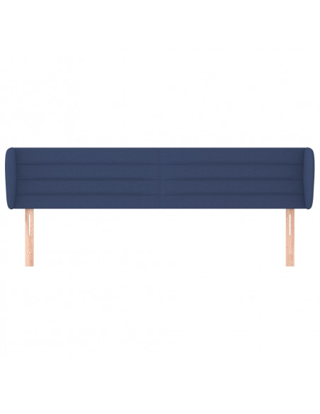 Testiera ad Orecchio Blu 183x23x78/88 cm in Tessuto