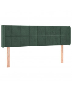 Testiera ad Orecchio Verde Scuro 147x16x78/88 cm in Velluto 2