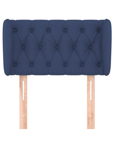 Testiera ad Orecchio Blu 83 x 23 x 78/88cm in Tessuto