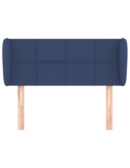 Testiera ad Orecchio Blu 93x23x78/88 cm in Tessuto