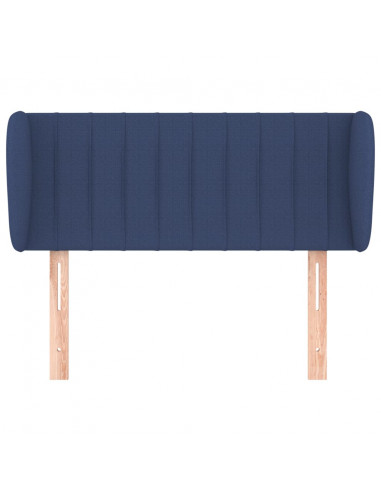 Testiera ad Orecchio Blu 103x23x78/88cm in Tessuto