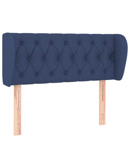 Testiera ad Orecchio Blu 103x23x78/88cm in Tessuto