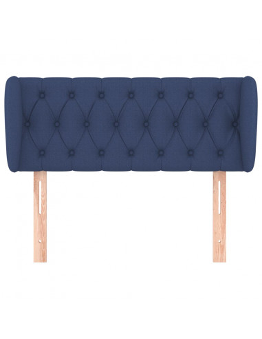 Testiera ad Orecchio Blu 103x23x78/88cm in Tessuto