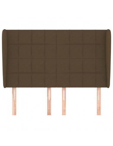 Testiera ad Orecchio MarroneScuro147 x 23 x 118/128cm inTessuto