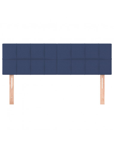 Testiere 2 pz Blu 72x5x78/88 cm in Tessuto