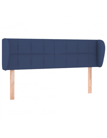Testiera ad Orecchio Blu 147x23x78/88cm in Tessuto