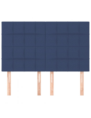 Testiere 4 pz Blu 72x5x78/88 cm in Tessuto