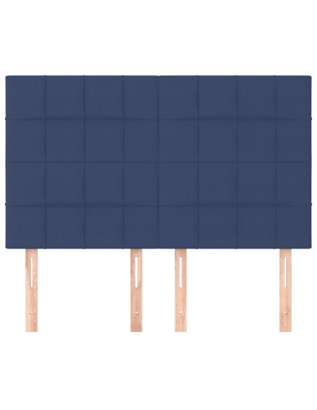 Testiere 4 pz Blu 72x5x78/88 cm in Tessuto