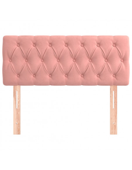 Testiera Rosa 90x7x78/88 cm in Tessuto