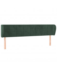 Testiera ad Orecchio Verde Scuro 163x23x78/88 cm in Velluto 2