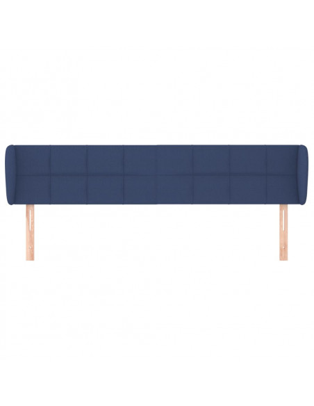 Testiera ad Orecchio Blu 163x23x78/88cm in Tessuto