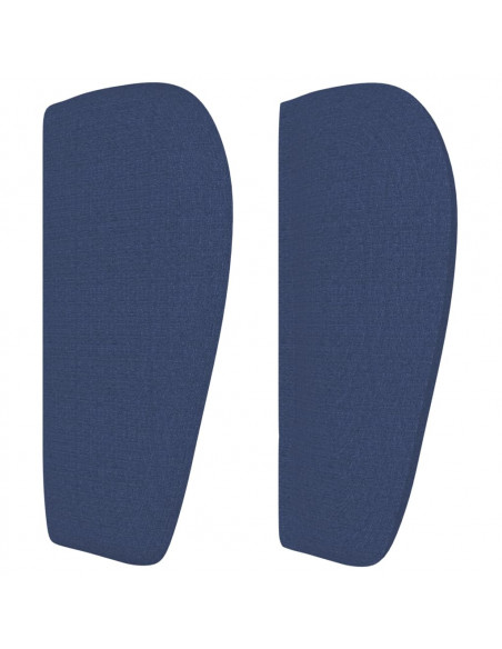 Testiera ad Orecchio Blu 163x23x78/88cm in Tessuto