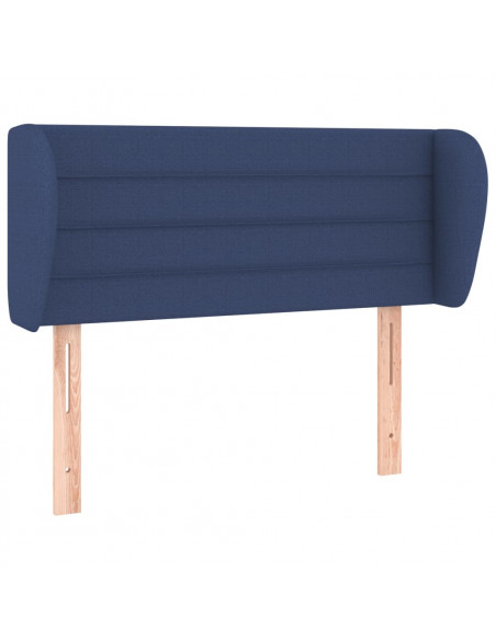 Testiera ad Orecchio Blu 93x23x78/88 cm in Tessuto