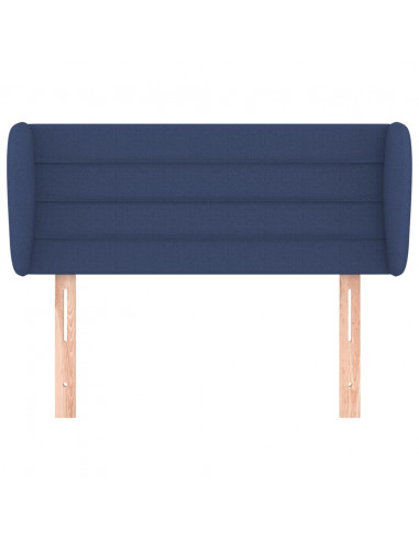 Testiera ad Orecchio Blu 93x23x78/88 cm in Tessuto