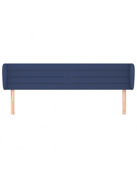 Testiera ad Orecchio Blu 163x23x78/88cm in Tessuto