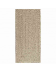 Tappeto ZIZUR Beige 100x200 cm Aspetto Iuta Interni ed Esterni 2