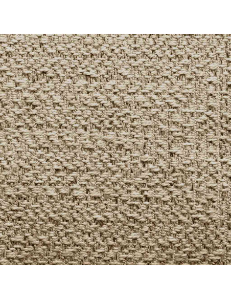 Tappeto ZIZUR Beige 120x120 cm Aspetto Iuta Interni ed Esterni