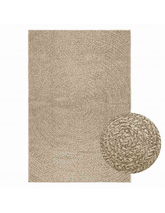 Tappeto ZIZUR Beige 120x170 cm Aspetto Iuta Interni ed Esterni