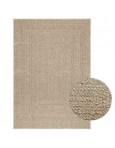 Tappeto ZIZUR Beige 120x170 cm Aspetto Iuta Interni ed Esterni