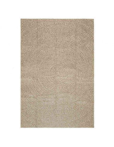 Tappeto ZIZUR Beige 140x200 cm Aspetto Iuta Interni ed Esterni