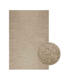 Tappeto ZIZUR Beige 160x230 cm Aspetto Iuta Interni ed Esterni