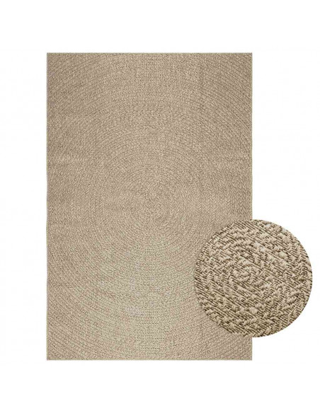 Tappeto ZIZUR Beige 160x230 cm Aspetto Iuta Interni ed Esterni