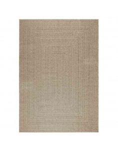 Tappeto ZIZUR Beige 160x230 cm Aspetto Iuta Interni ed Esterni 2