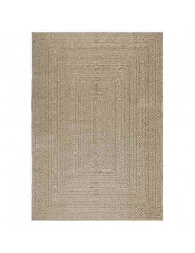 Tappeto ZIZUR Beige 160x230 cm Aspetto Iuta Interni ed Esterni