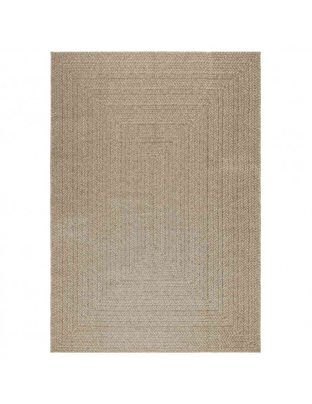 Tappeto ZIZUR Beige 160x230 cm Aspetto Iuta Interni ed Esterni