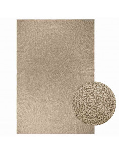 Tappeto ZIZUR Beige 200x290 cm Aspetto Iuta Interni ed Esterni