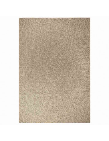 Tappeto ZIZUR Beige 200x290 cm Aspetto Iuta Interni ed Esterni