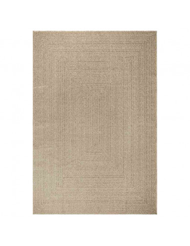 Tappeto ZIZUR Beige 200x290 cm Aspetto Iuta Interni ed Esterni