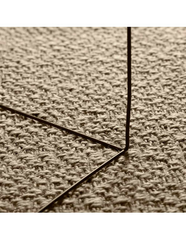 Tappeto ZIZUR Beige 200x290 cm Aspetto Iuta Interni ed Esterni